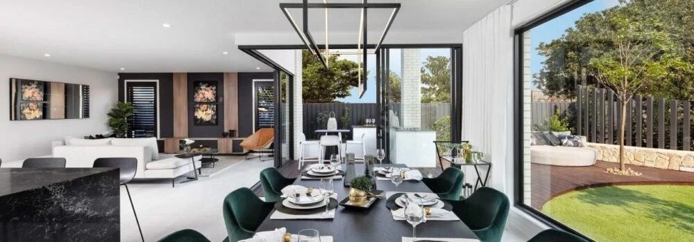 Coastal Townhomes open-concept living and dining