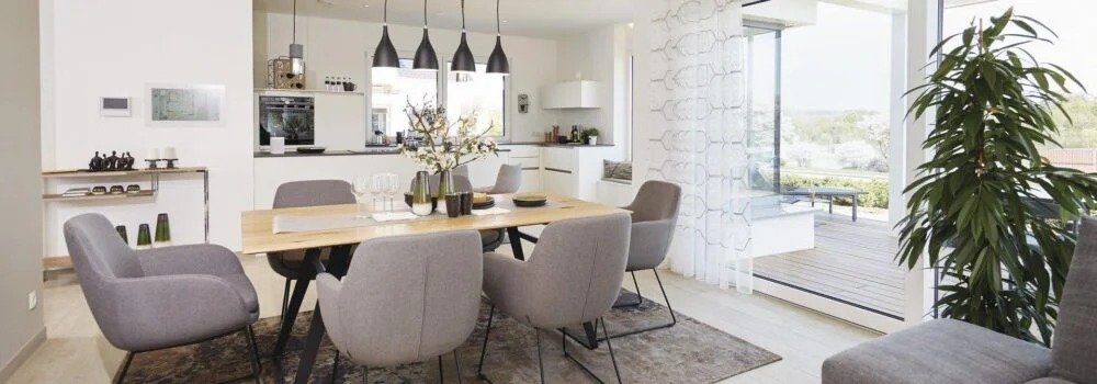 Coastal Towns modern kitchen and dining space